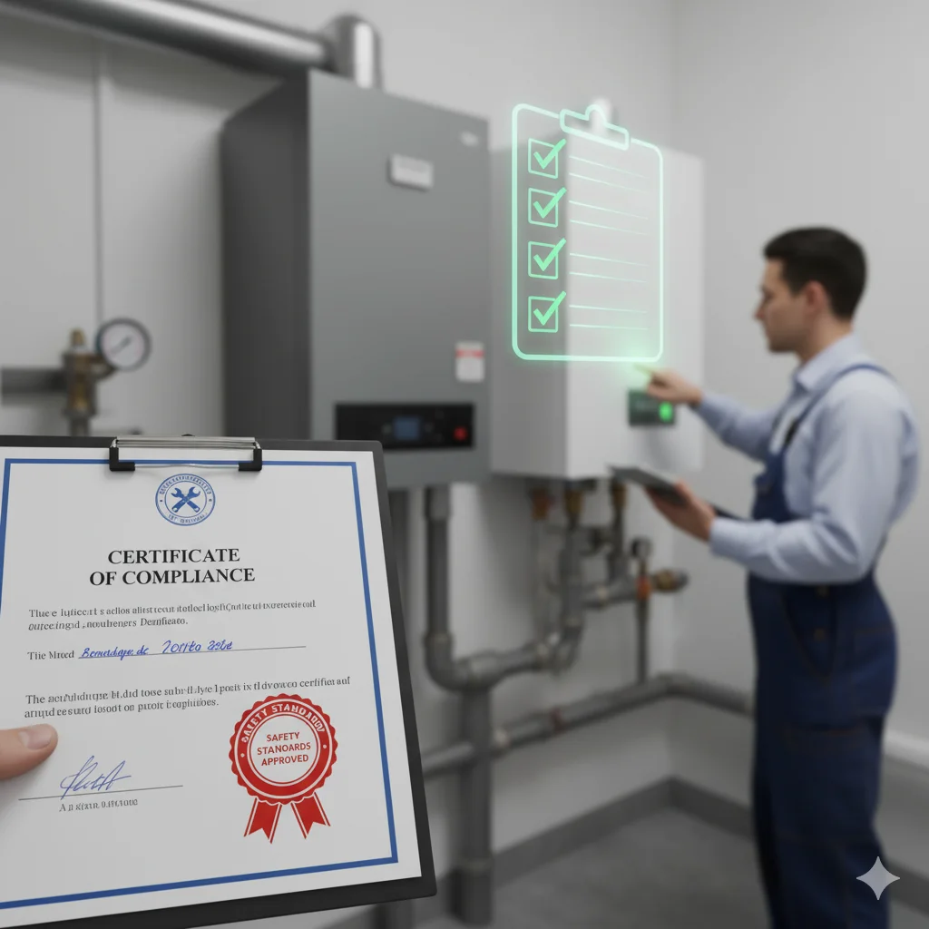 Inspection of boiler installation